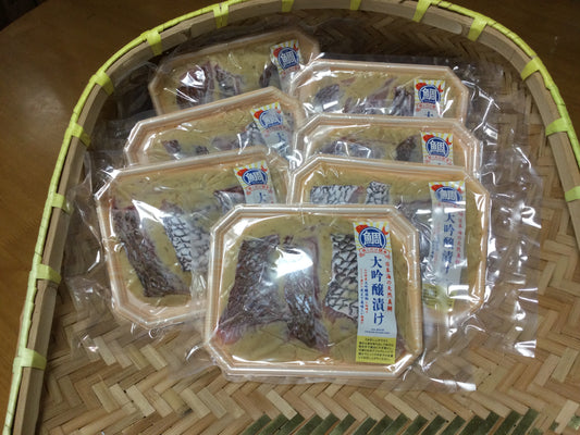 新商品公開「真鯛の大吟醸漬け」