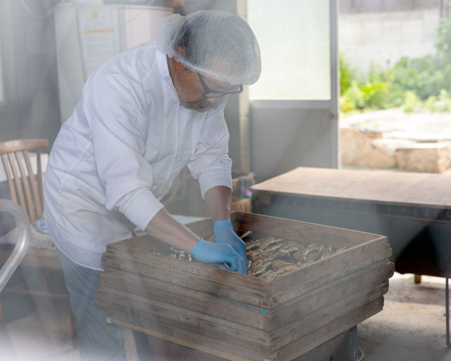 炭火でじっくりと焼いた「焼きあご」